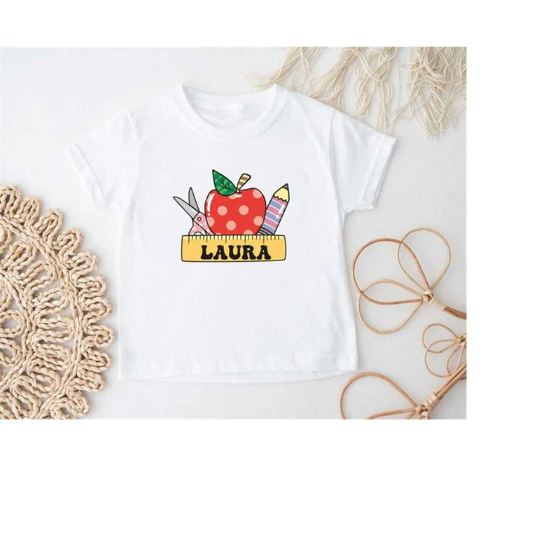 Personalized Back To School, First Day Of School z, Kindergarten Teacher, School Shirt, Love Teacher Shirt, Teacher Shir.jpg