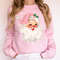 Pink Christmas Santa Sweatshirt, Retro Pink Santa Hat Sweater, Classic Christmas Santa, Pink Christmas, Vintage Santa Ho.jpg