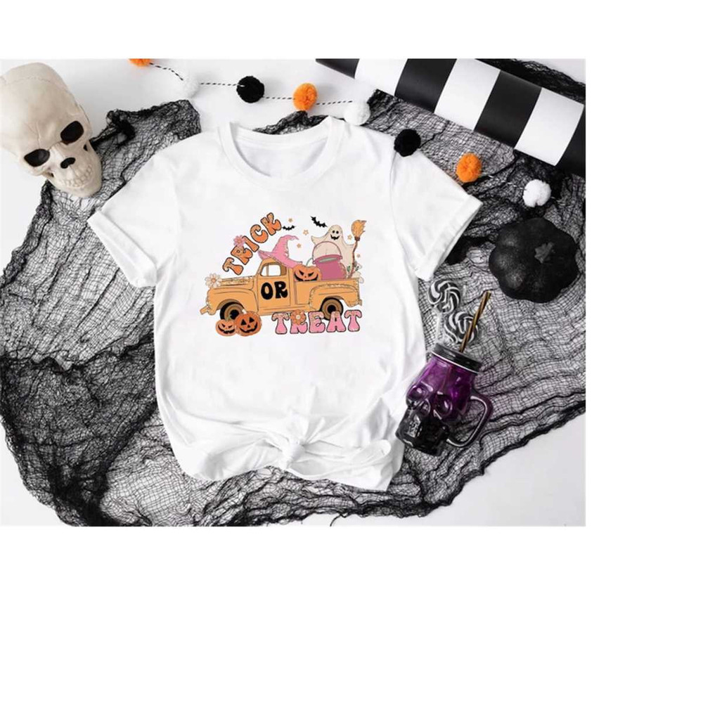 Retro Trick Or Treat Truck Shirt, Halloween Truck Sweatshirt, Spooky Season Shirt, Halloween Witches Shirt, Halloween Mo.jpg