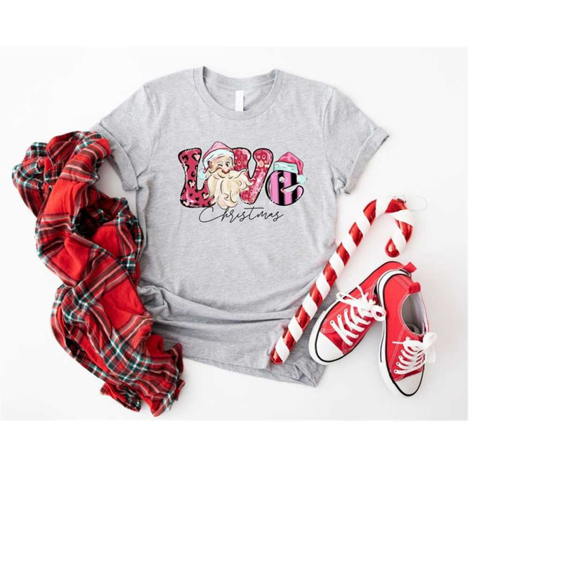 Santa Love Christmas Shirt, Retro Christmas Shirt, Retro Love Christmas Shirt, Santa Love Shirt, Merry Christmas Shirt,.jpg