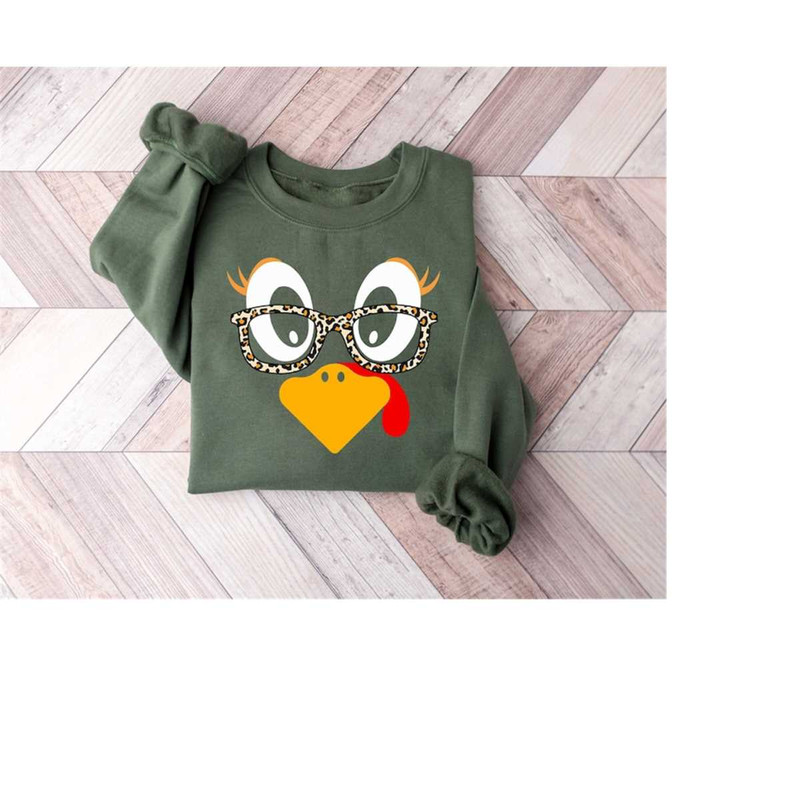 Thanksgiving Turkey Face Shirt Gift for Thanksgiving Dinner,Family Thanksgiving Sweatshirt, Thanksgiving Turkey Shirt ,F.jpg