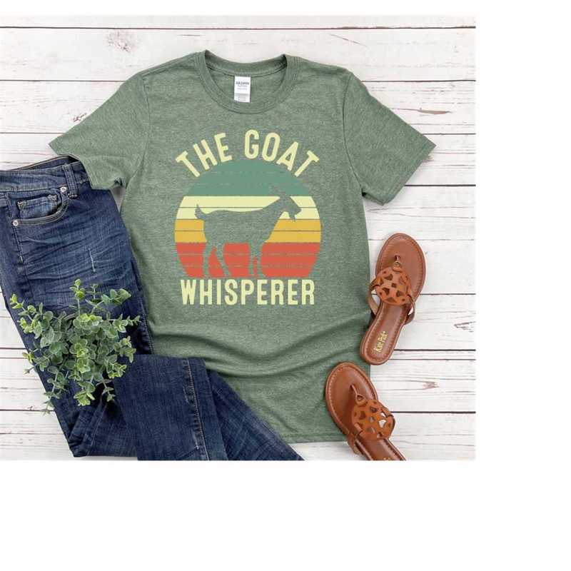 The Goat Whisperer Shirt, Retro Goat Shirt, Goat Shirt, Animal Lover Shirt, Unisex Shirt, Farm Life Shirt, Gift For Go.jpg