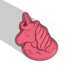 unicorn in donut stl file for 3d printing