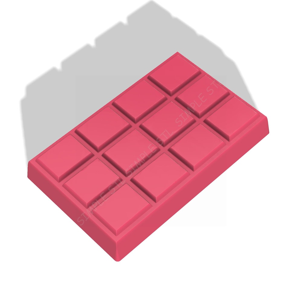 CHOCOLATE BAR STL FILE for vacuum forming and 3D printing 2.jpg