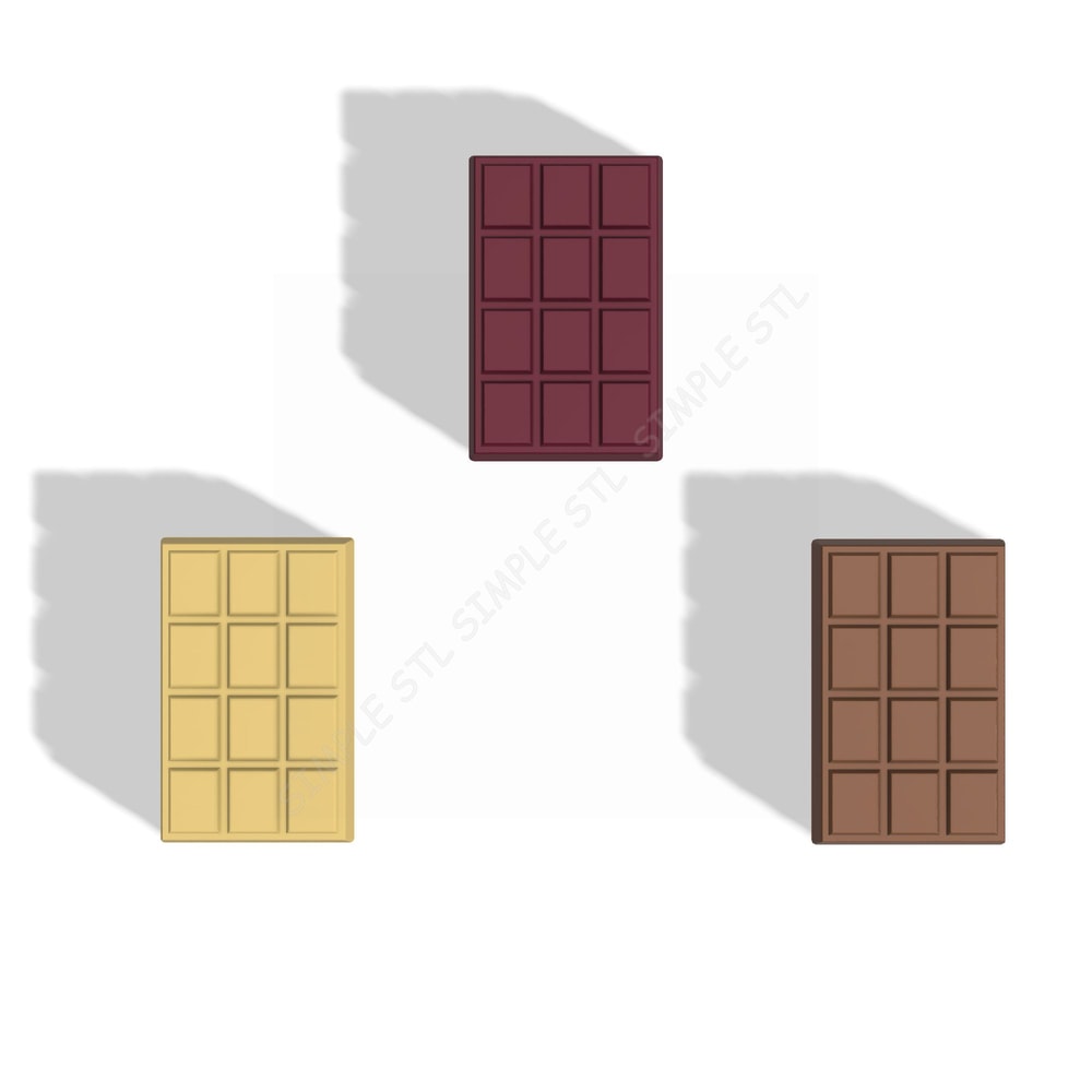 CHOCOLATE BAR STL FILE for vacuum forming and 3D printing 3.jpg