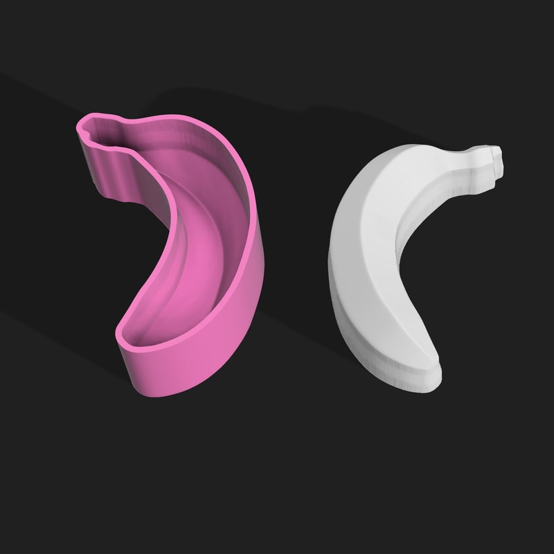 Banana mold STL file for vacuum forming and 3D printing.png