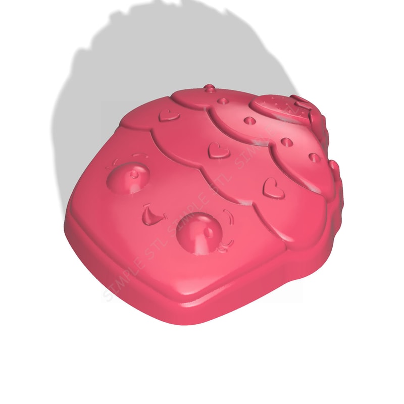 STRAWBERRY CUPCAKE STL FILE for vacuum forming and 3D printing 2.jpg