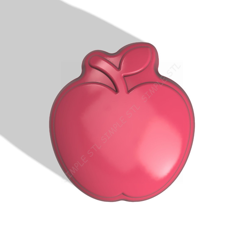 APPLE STL FILE for vacuum forming and 3D printing 1.jpg
