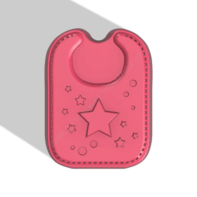 BABY BIB STL FILE for vacuum forming and 3D printing 1.jpg