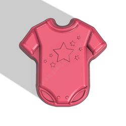 baby onesie stl file for vacuum forming and 3d_printing