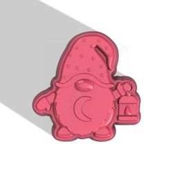 gnome with stars stl file for vacuum forming and 3d_printing