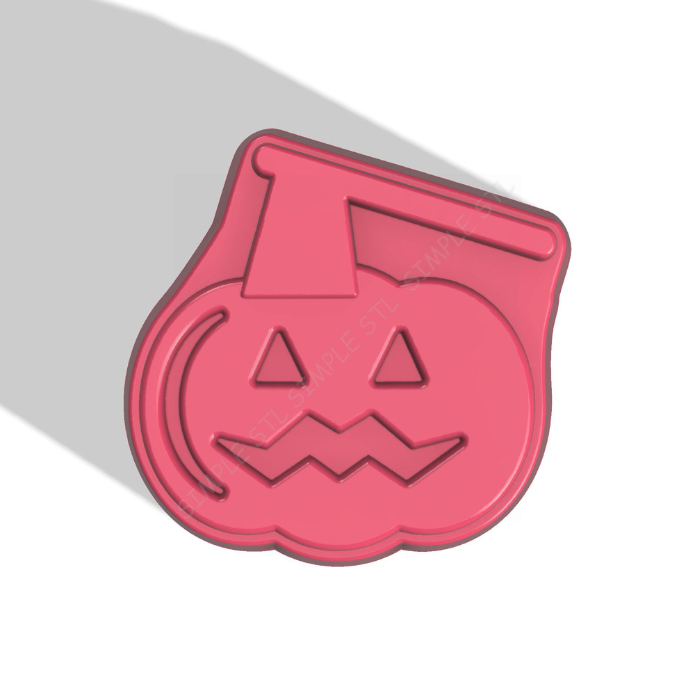 JACK O'LANTERN WITH AXE STL FILE for vacuum forming and 3D printing 1.jpg