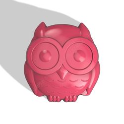 owl stl file for vacuum forming and 3d printing3