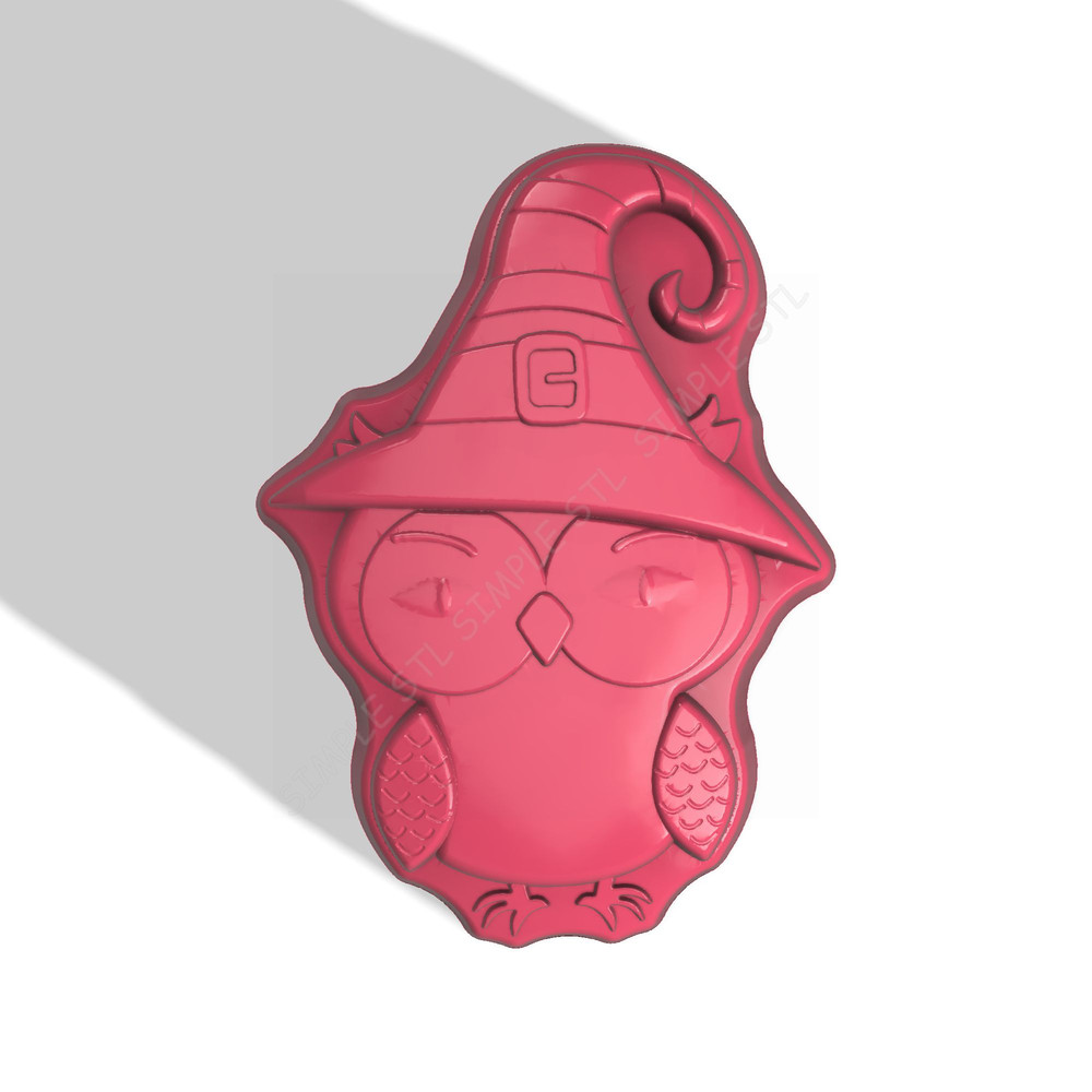 OWL STL FILE for vacuum forming and 3D printing 1.jpg