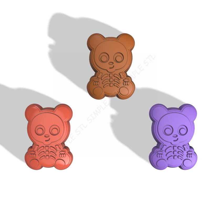 SKELETON BEAR STL FILE for vacuum forming and 3D printing 3.jpg