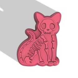 skeleton cat stl file for vacuum forming and 3d printing