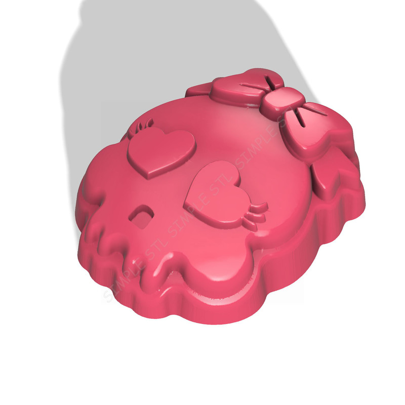 SKULL GIRL STL FILE for vacuum forming and 3D printing 2.jpg