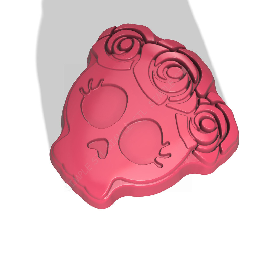 SKULL GIRL STL FILE for vacuum forming and 3D printing 2.jpg