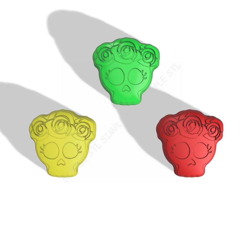 SKULL GIRL STL FILE for vacuum forming and 3D printing 3.jpg