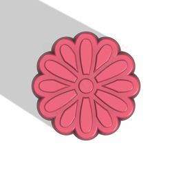 flower stl file for vacuum forming and 3d printing