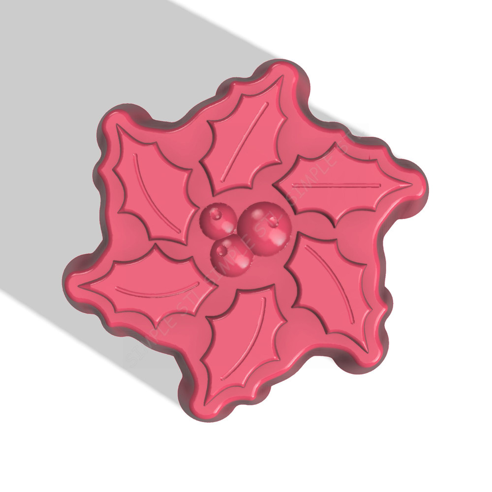 HOLLY AND IVY STL FILE for vacuum forming and 3D printing 1.jpg