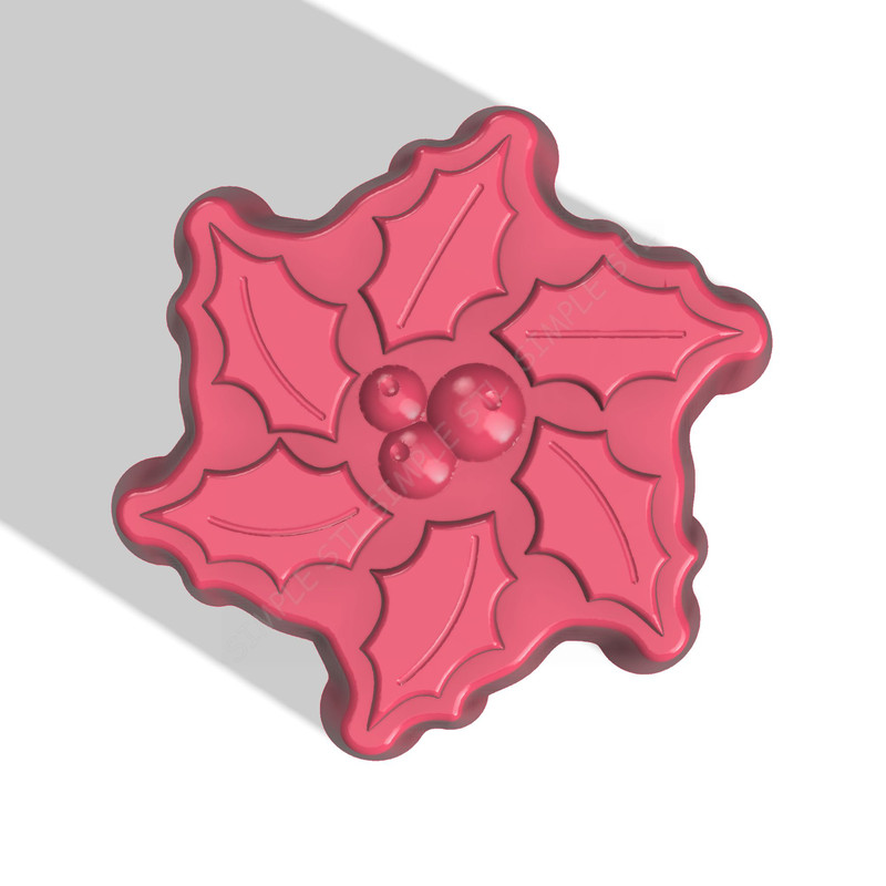 HOLLY AND IVY STL FILE for vacuum forming and 3D printing 1.jpg