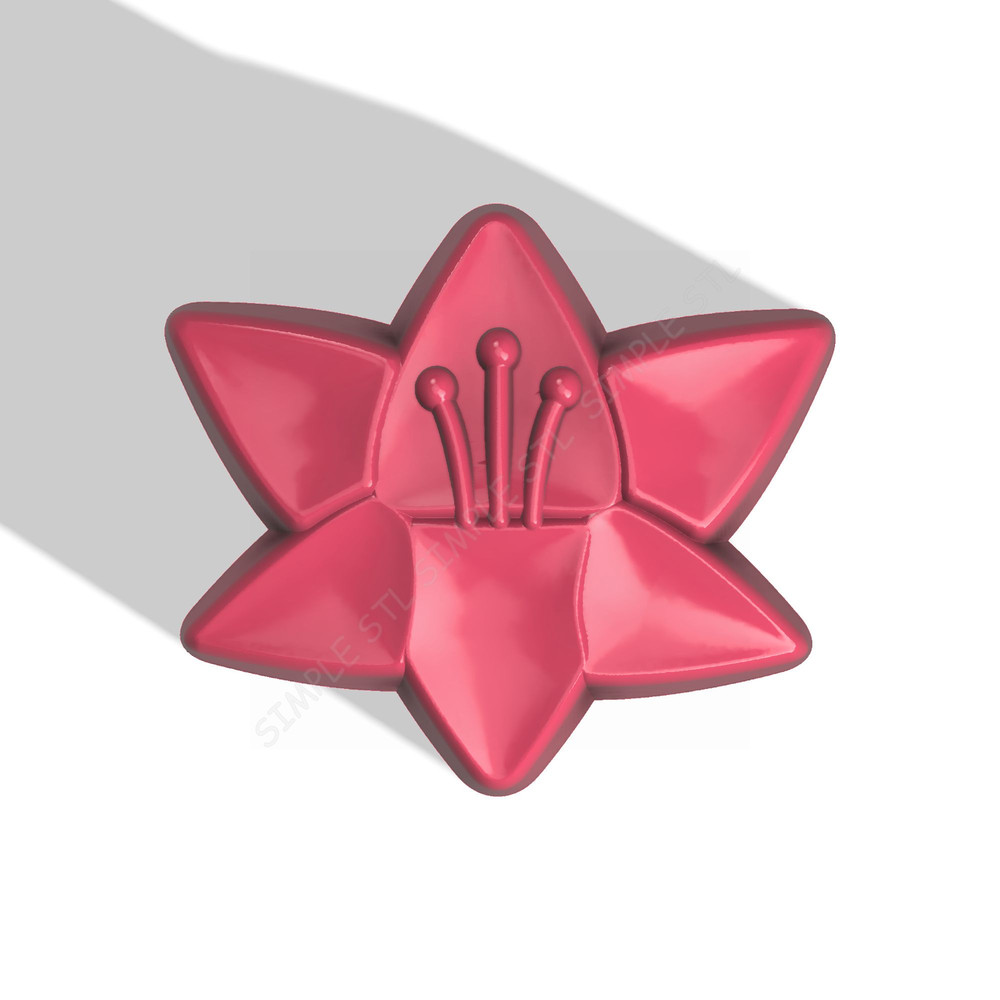 LILY FLOWER STL FILE for vacuum forming and 3D printing 1.jpg