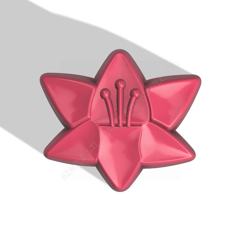 LILY FLOWER STL FILE for vacuum forming and 3D printing 1.jpg