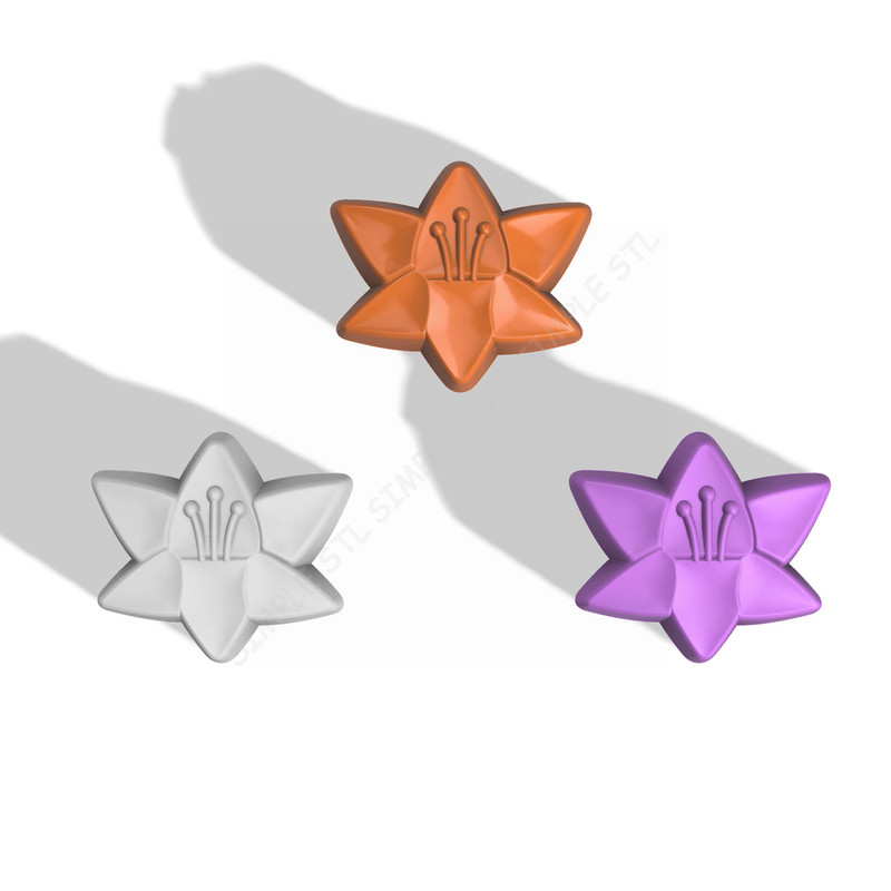 LILY FLOWER STL FILE for vacuum forming and 3D printing 3.jpg