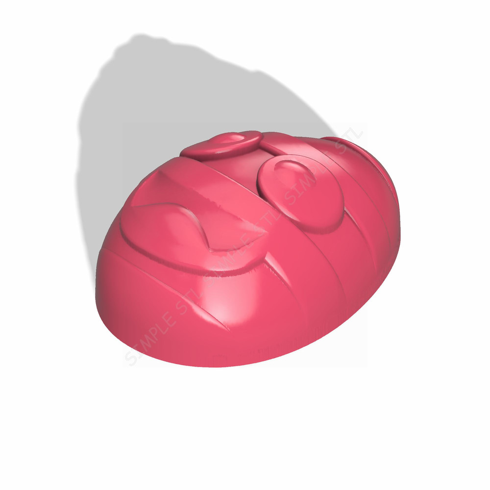 Funny Egg STL FILE For Vacuum Forming And 3D Printing 1
