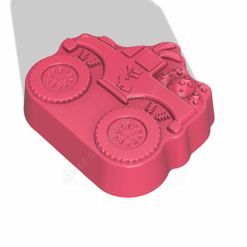 Pickup Truck With Eggs STL FILE For Vacuum Forming And 3D Printing 1