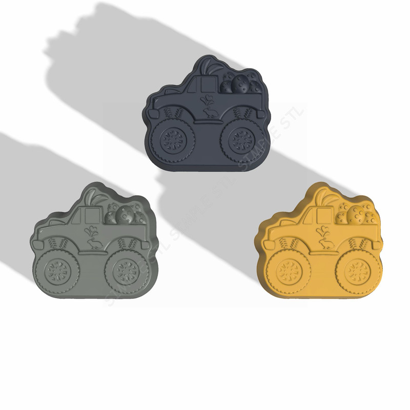 Pickup Truck With Eggs STL FILE For Vacuum Forming And 3D Printing 2