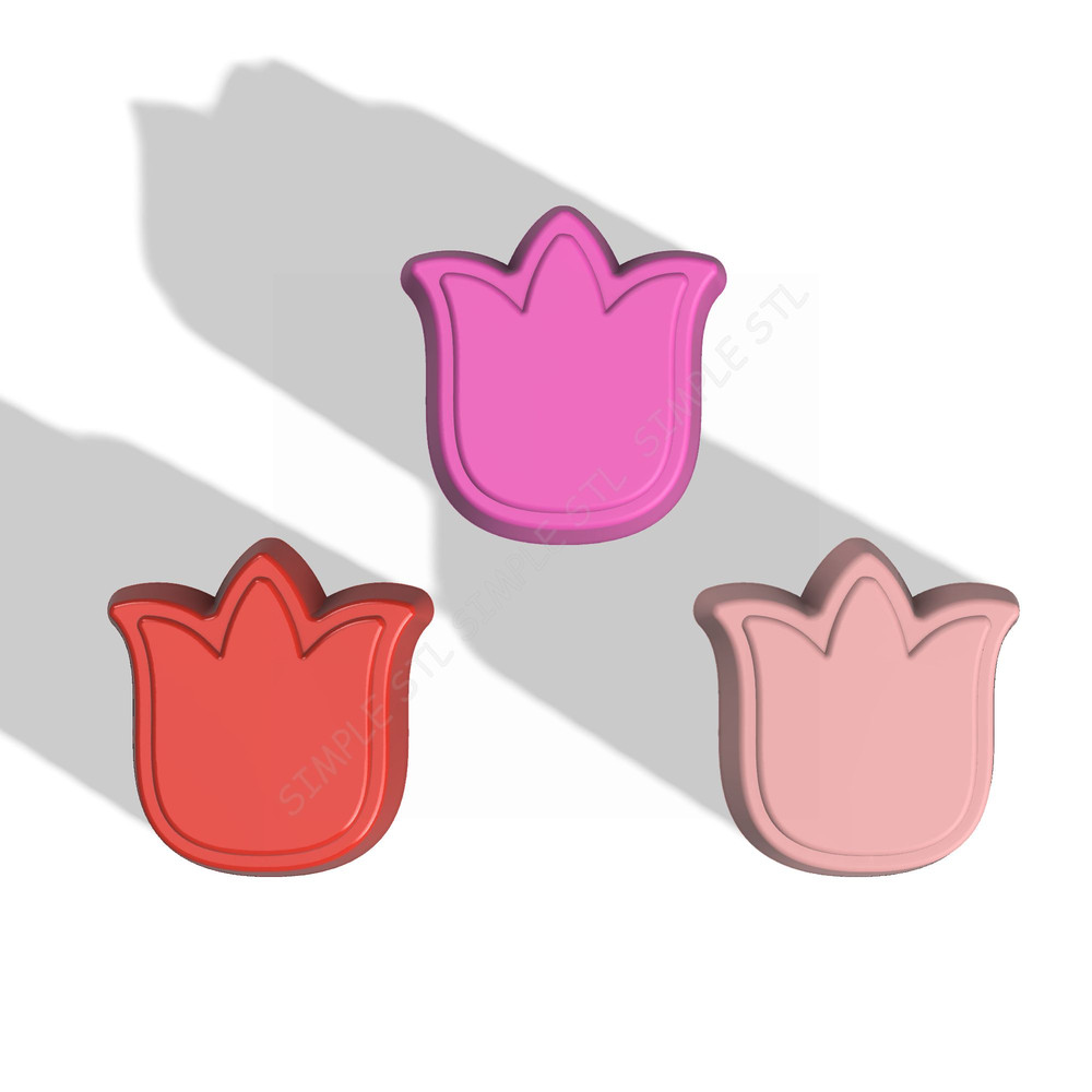 Tulip STL FILE For Vacuum Forming And 3D Printing 1 2