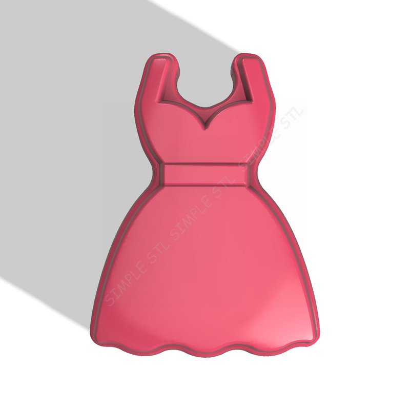 Dress STL FILE For Vacuum Forming And 3D Printing 0