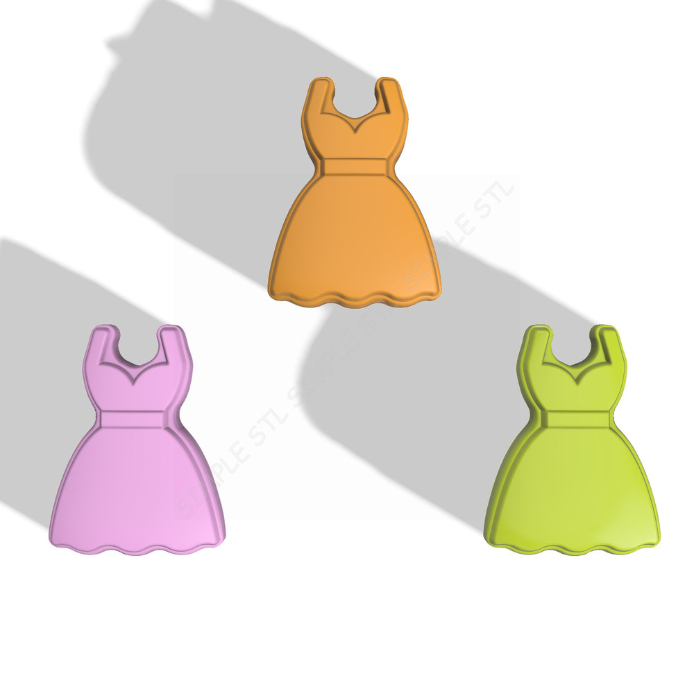 Dress STL FILE For Vacuum Forming And 3D Printing 2
