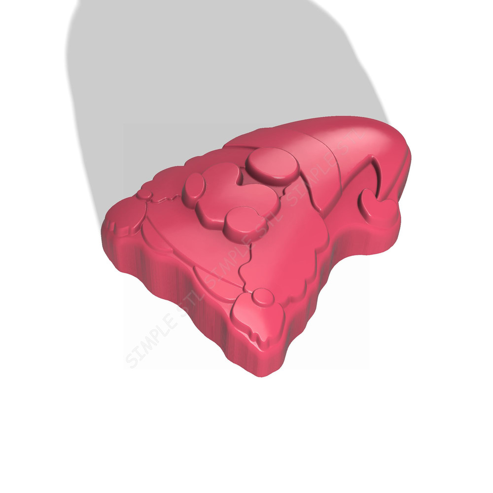 Gnome Girl STL FILE For Vacuum Forming And 3D Printing 1