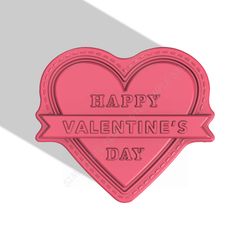 happy valentine's day stl file for vacuum forming and 3d printing