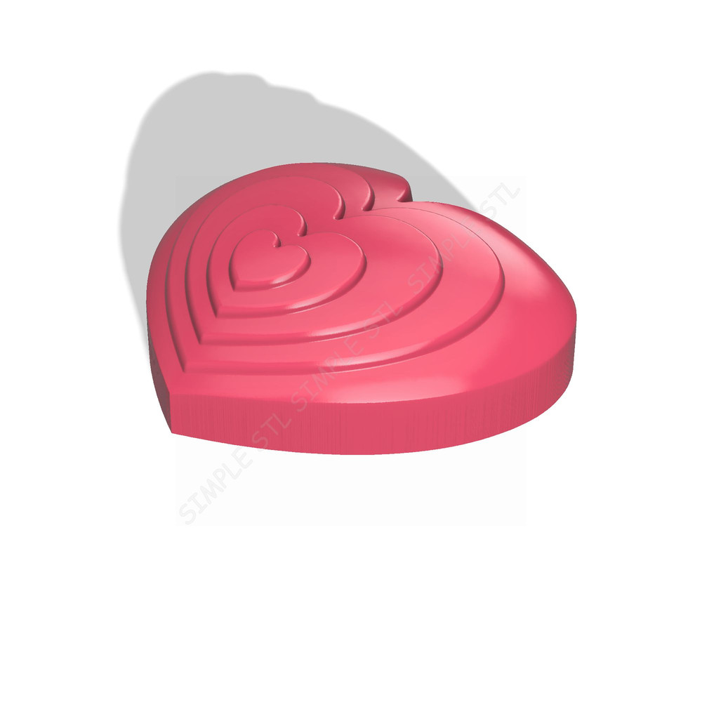 Heart STL FILE For Vacuum Forming And 3D Printing 1