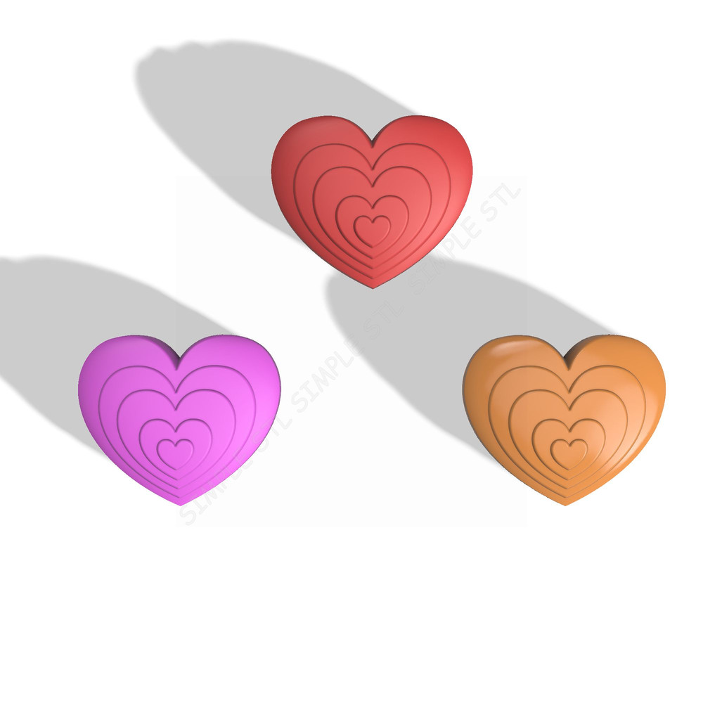 Heart STL FILE For Vacuum Forming And 3D Printing 2