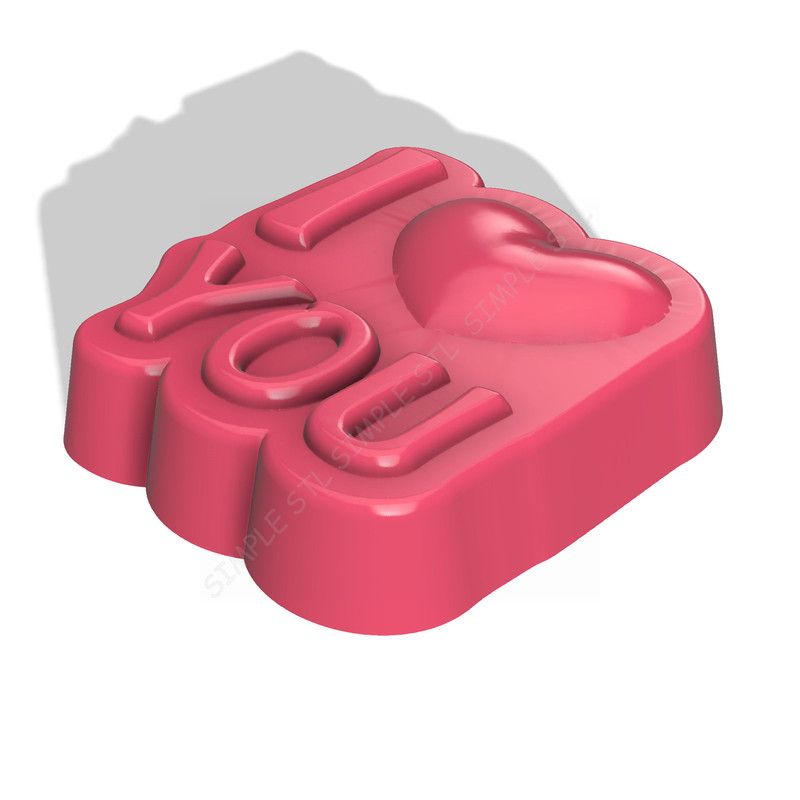 I Love You STL FILE For Vacuum Forming And 3D Printing 1 1