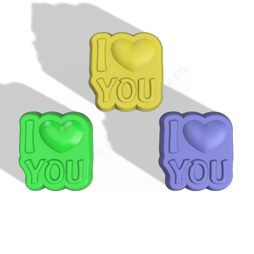 I Love You STL FILE For Vacuum Forming And 3D Printing 1 2