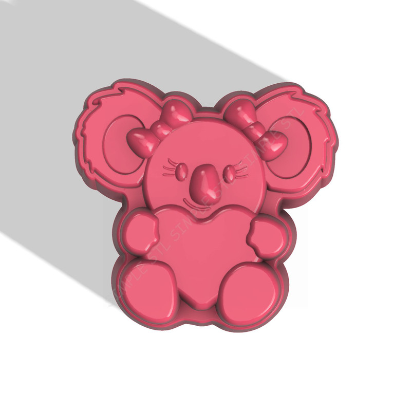 Koala STL FILE For Vacuum Forming And 3D Printing 0
