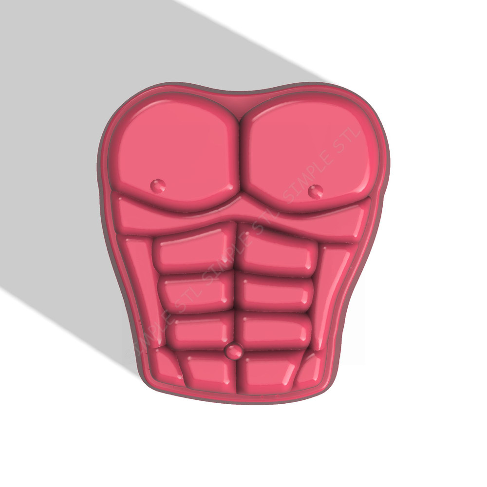 Male Torso STL FILE For Vacuum Forming And 3D Printing 0