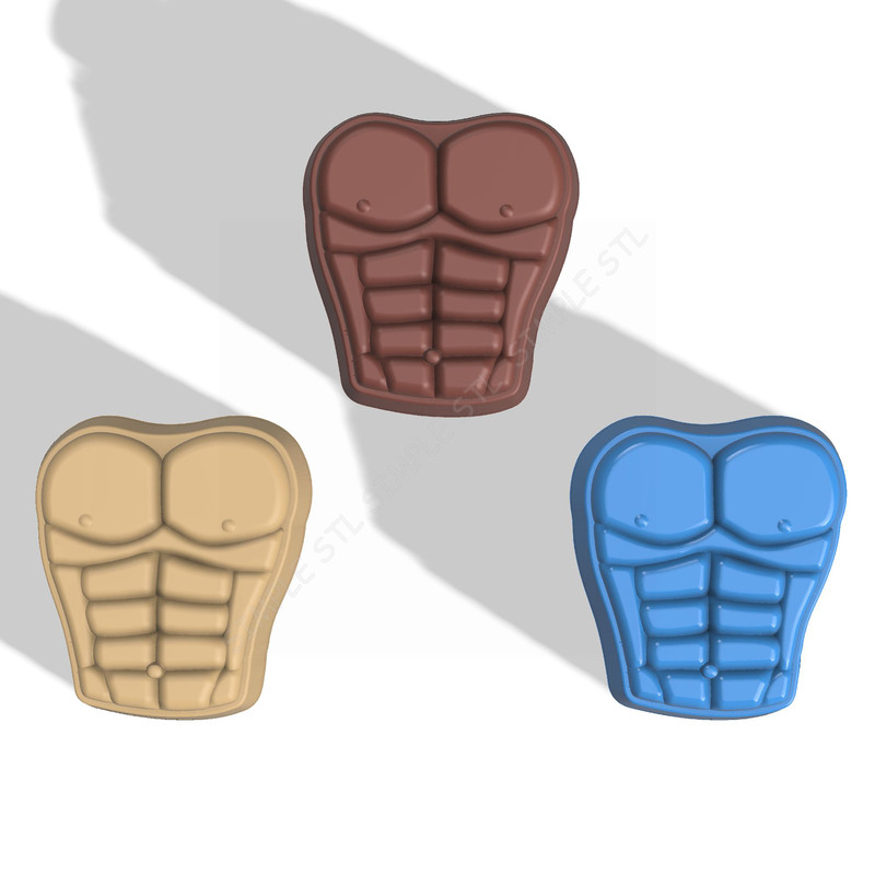 Male Torso STL FILE For Vacuum Forming And 3D Printing 2