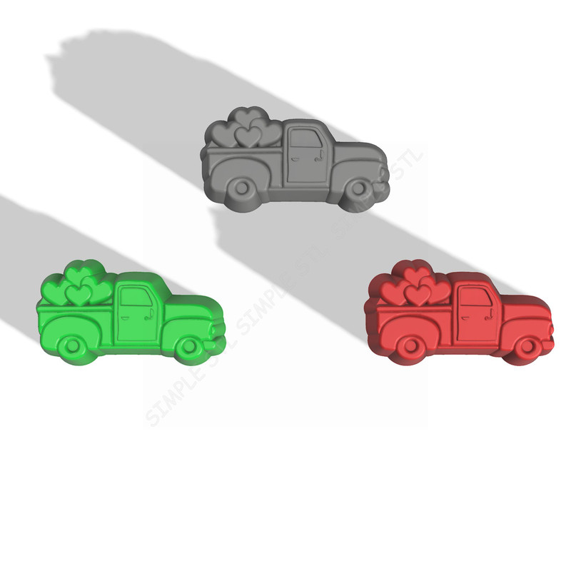 Old Truck STL FILE For Vacuum Forming And 3D Printing 2