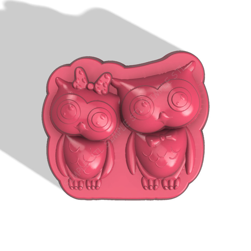 Owls STL FILE For Vacuum Forming And 3D Printing 0