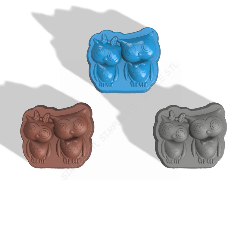 Owls STL FILE For Vacuum Forming And 3D Printing 2
