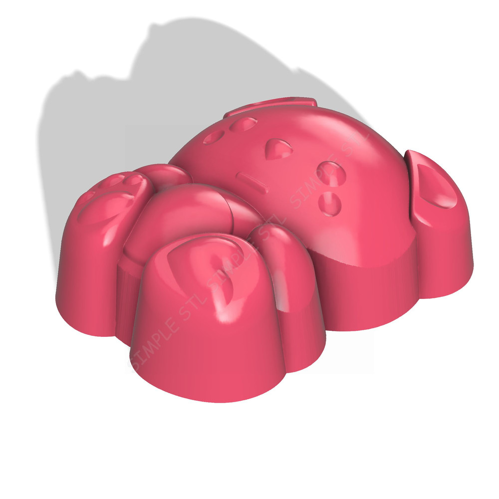 Panda STL FILE For Vacuum Forming And 3D Printing 1