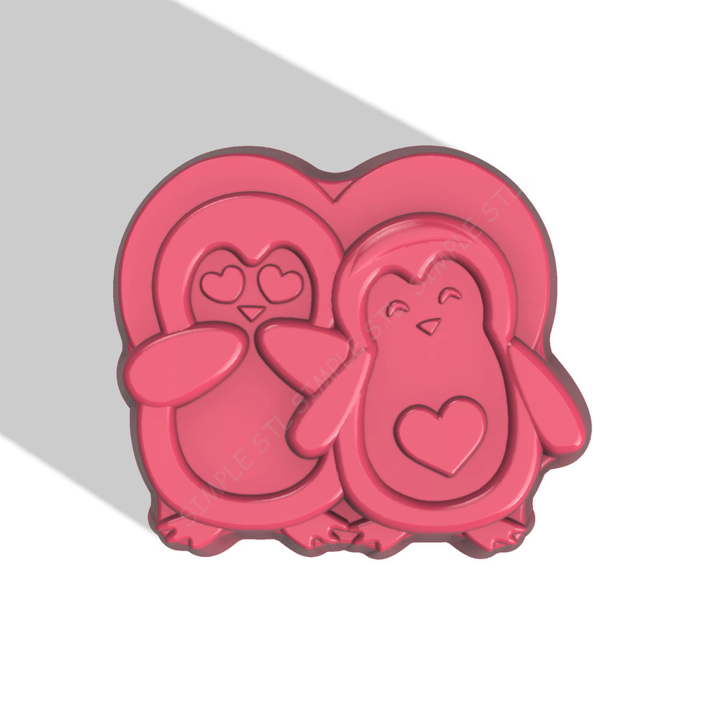 Penguins STL FILE For Vacuum Forming And 3D Printing 0