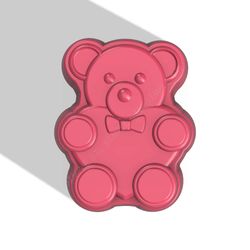 teddy bear stl file for vacuum forming and 3d printing